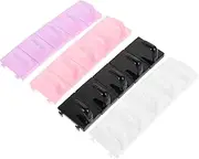 NOLITOY 4pcs Manicure Practice Base Nail Practice Finger False Nails Short Decors for Nail Tool for Nail Salon Nail Tip Holders Nail Practice Base Nail Table Station Nail Hand Plastic