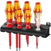 Wera Screwdriver set - Kraftform Plus Series 100 with Rack VDE 160 i/7
