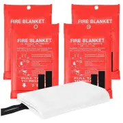 4PCS Emergency Fire Blanket for Home Extinguishing Blanket Fire Blankets2511