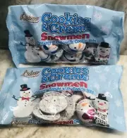 New- 2 Palmer Cookie/Creame Snowman Creamy Candy with Cookie Bits. 5oz
