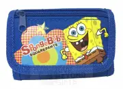 Sponge Bob Square Pants Tri-Fold Mini Blue Wallet Kids Back to School Supply