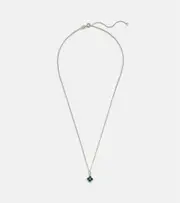 [Stone and Strand] Stone and Strand Luckiest Clover 10kt gold necklace with emeralds One Size gold