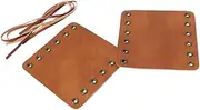 ibasenice 1 Pair Bicycle Grip Bike Handle Anti-Skid Handle Grips Bike Handlebars Handlebar Pad Leather Light Brown
