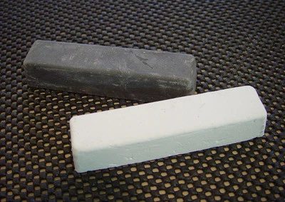 One 4oz Bar Stropping Compound White Rouge or Black Emery polishing buff jeweler