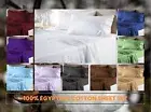 1000TC Ultra soft 4 Pieces Flat Fitted Sheet Set Single/Double/Queen/King Stripe