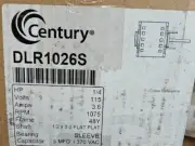 Century DLR1026S Fan and Blower Motor, 1/4 HP, 1 Ph, 60 Hz, 115 V, 1075 RPM