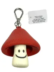 BATH & BODY WORKS HAPPY RED MUSHROOM POCKETBAC HOLDER HAND SANITIZER CASE CLIP
