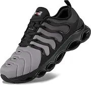 LARNMERN Steel Toe Cap Trainers Mens Safety Trainers Lightweight Safety Shoes Cushioning Fashion Breathable Comfortable Work Shoes 3.5UK-14UK