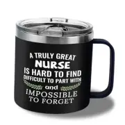 Insulated Ice Coffee Cup Handle Lid Travel Tumbler Cup Heavy Mug Gifts for