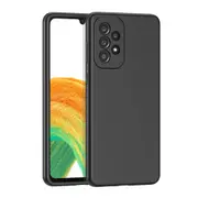 ZUSLAB Galaxy A33 5G Case Nano Silicone Shockproof Gel Rubber Bumper Protective Cover for Samsung - Black