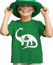 [Tstars] Irish Dinosaur Clover St. Patrick's Day Gift Toddler Kids T-Shirt 2T Green