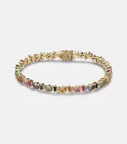 [Suzanne Kalan] Suzanne Kalan Fireworks 18kt yellow gold bracelet with diamonds and sapphires One Size gold