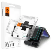 SPIGEN EZ Fit Front Screen Protector Designed for Samsung Galaxy Z Flip 6 Screen Protector Easy Installation Kit 9H Tempered Glass Cover [2-Pack]