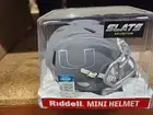 MIAMI CANES HURRICANES Helmet Riddell Replica Mini Speed Style Slate Alternate