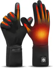 Heated Gloves, Battery Electric Heated Glove Liners for Men Women Ultra-Thin Han
