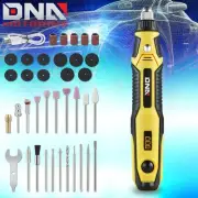 48Pcs Mini Electric Cordless 3-Speed Polish Drill Rotary Grinder Tool Set Yellow