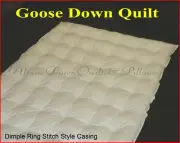 GOOSE DOWN QUILT 90% GOOSE DOWN KING SIZE SUMMER WARMTH QUILT