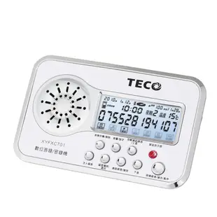 TECO 東元數位答錄 密錄機XYFXC701 SD記憶卡 可電腦備份