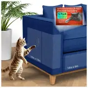 12 Pack Cat Scratch Furniture Protectors Self-Adhesive Sofa Corner Guards