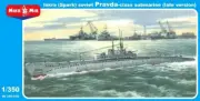 Mikro Mir 350-035 - 1/350 Iskra (Spark) soviet Pravda-class submarine model kit