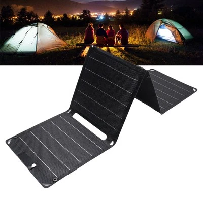 Foldable Solar Panel Charger High Efficiency 40W Output for Outdoor Use