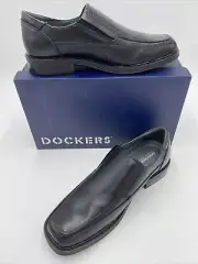 NIB Dockers Proposal Men Slip On Shoe Dress Loafers Black Leather Size US 11.5M