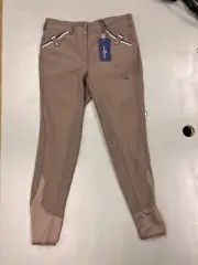 Premier Equine "Coco" Walnut Full Seat Breeches w Silicone Seat. Size 30.