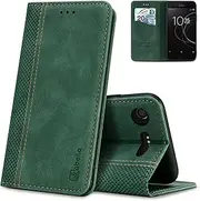 [AKABEILA] Case for Sony Xperia XZ1 Mobile Phone Case PU Leather Flip Case Stand Wallet Protective Flip Case Cover with Card Slot, Stand Function, Magnetic