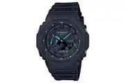 Casio G-Shock GA-2100-1A2 CasiOak Men's Watch (Black & Blue) (2Y Replacement Warranty) GA2100-1A2