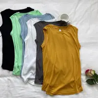 在飛比找ETMall東森購物網優惠-韓版好穿舒適小寬松純色圓領T恤