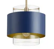 Quorum International 8012 Providence 11"W Pendant - Blue
