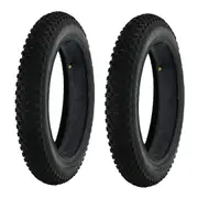 TDR 2 set 26x4.0 Fat Tire Bike Rubber Tire with Tube Valve - Durable MTB Tires for Snow Bicycles
