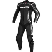 Sport RS-800 1.0 Black Grey White 1PC Leather Motorcycle Suit