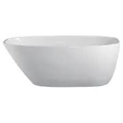 New Fienza Athenia 1700 Bathtub Freestanding Acrylic Bath Tub Gloss White FR1567