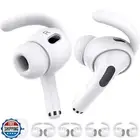 AhaStyle 4 Pairs AirPods Pro 2 Ear Hooks【Added Storage Pouch】 Anti-Slip Ear C