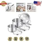 Multi-Purpose 1.5 & 2.5 Quart Saucepan with Double Drainage Lid and Steamer