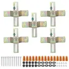 Light Fixture Mounting Bracket, 5set Ceiling Wall Light Crossbar 180 Rotation
