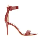 [GIANVITO ROSSI] GIANVITO ROSSI Shiny leather 'Portofino' sandals Woman 37+ 37+ Red