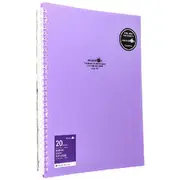 Aqua Drops Refillable Display Book A4 20 Pockets Vivid Purple