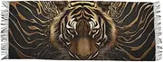 [AIXIWAWA] Women's Pashminas Scarf Art Portrait Animal Print, Shawls Wrap Lightwight with Tassel for Evening Dress Dinner Party, Multicolor
