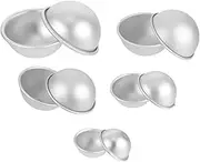 10pcs Alloy Semicircle Cake Pan Multi-Functional Baking for Cakes Home Baking Tool Smooth and Non-Sticky Metal Baking Pan