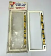 Vintage AFL Adelaide Crows Number Plate Surrounds Set 1990's RARE