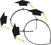 AUTSUPPL 2pcs Graduation Hat Headband Comfortable Cap Hair Hoop for Graduation Season Parties Stylish Headband Accessory for Class and Celebrations