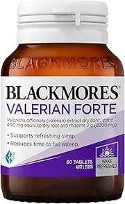 Blackmores Valerian Forte | Supports Refreshing Sleep | Helps with Mind Relaxation| 60 Tablets