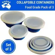 Supex Collapsible Set of 3 Containers Brand NEW Camping Outdoors