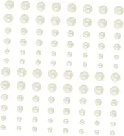 OATIPHO Nail Charms Pearl Stickers Flat Back Nail Art DIY Manicure Supplies for Christmas Parties Weddings