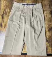 New Dockers Khaki Twill Pants | Men’s W32 L32 | Wrinkle-Free Comfort