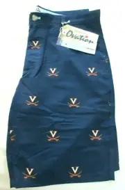 Men's University of Virginia UVA Ovation Game Changer Shorts Blue Orange NWT
