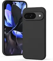 Leonids for Google Pixel 9 Case/Google Pixel 9 Pro Case 6.3", Soft Silicone Shockproof Protective Phone Case Cover for Google Pixel 9/9 Pro (Only fit for Pixel 9 Pro 6.3") (Black)