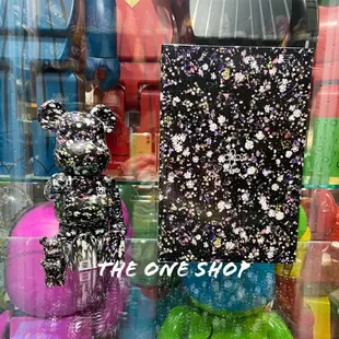 TheOneShop BE@RBRICK ANEVER 乾燥花 碎花 黑色 庫柏力克熊 400% 100%